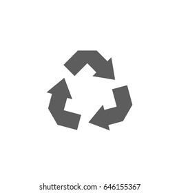 Reuse icon in trendy flat style isolated on white background. Symbol for your web site design, logo, app, UI. Vector illustration, EPS