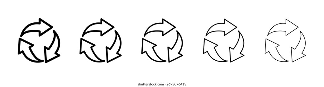 Reutilizar ícone Ilustração de arte vetorial