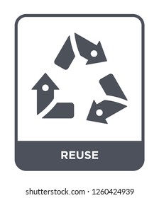 reuse icon vector on white background., reuse simple element illustration