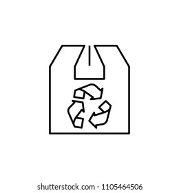reuse of the parcel outline icon. Element of logistic icon for mobile concept and web apps. Thin line reuse of the parcel outline icon can be used for web and mobile on white background