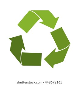 Reuse, reduce, recycle isolated icon, vector illustration graphic.