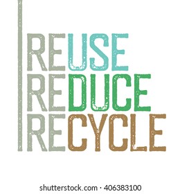 Reuse Reduce Recycle Stamp Grunge Letters Stock Vector (Royalty Free ...