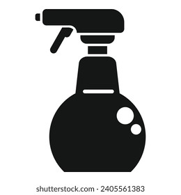 Wiederverwenden Spray-Flasche Symbol einfache Vektorgrafik. Handwaschmaschine. Powder-Graffiti