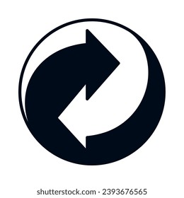 reuse symbol design vector isolated