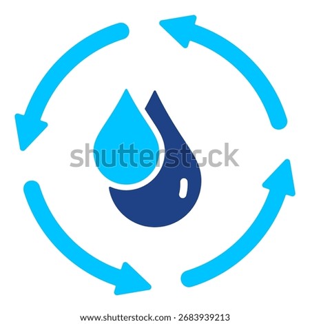 Reuse Water Simple Vector Icon Collection