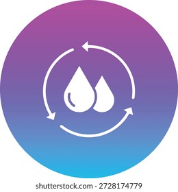 Reutilice el ícono de Vector de agua. Se puede utilizar para aplicaciones de impresión, móviles y de Web.