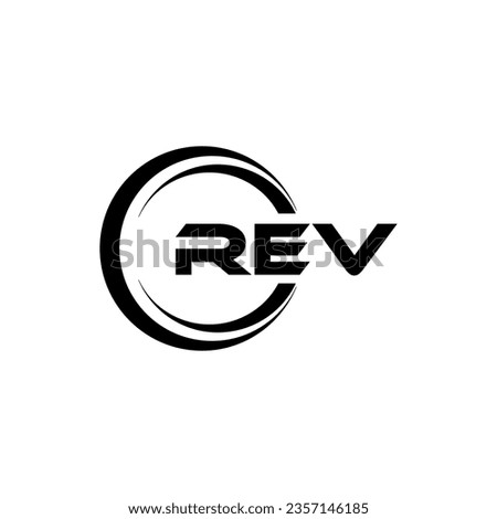 REV Logo Design, Inspiration for a Unique Identity. Modern Elegance and Creative Design. Watermark Your Success with the Striking this Logo.