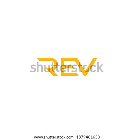 REV Logo Simple and Modern Design
