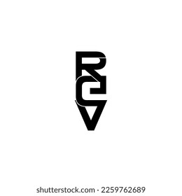 diseño del logotipo de la letra monograma de la tipografía de rev