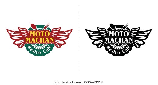 Rev up your branding game with Moto Machan, the retro cafe logo that captures the spirit of adventure and nostalgia with a classic motorcycle graphic and bold typography.