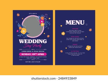 Revain Wedding Invitation Template Card