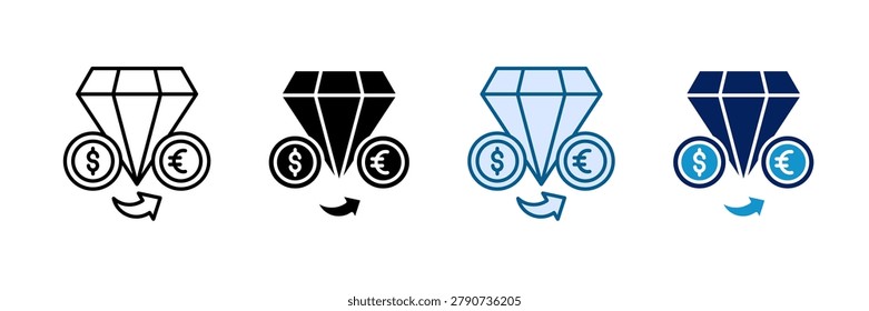 Revaluation Icon Set Multiple Style Collection