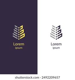 Renueve su marca con este logotipo abstracto único. Ideal para cualquier negocio, este diseño de Vector de alta calidad le permite personalizar los colores y agregar fácilmente su nombre de marca.