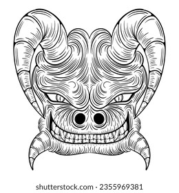 Revealing the demons within, captivating image of a demonic entity that represents the dark side and humanity's deepest fears. This embodiment of fear is a reminder of the shadows that lurk within us