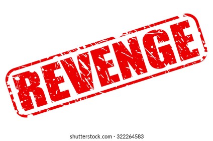 REVENGE red stamp text on white