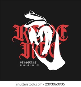 Revenge Streetwear, Vector illustration design for fashion