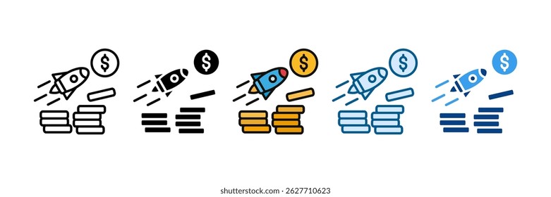 Revenue Boosting Icon Set Multiple Style Collection