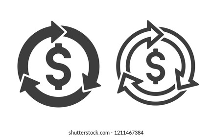 Revenue Cycle Icon Vector