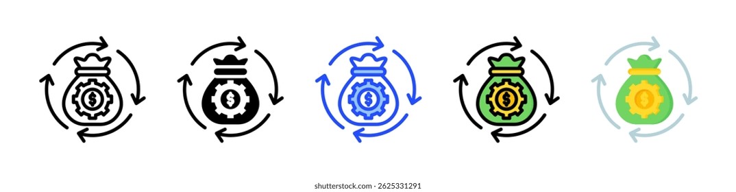 Revenue Generation Icon Collection With Multiple Styles