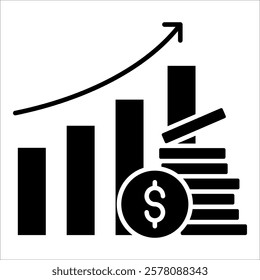 Revenue Growth Icon Element For Design