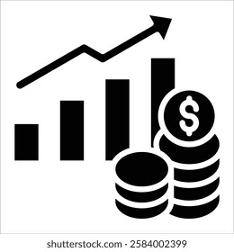 Revenue Growth Icon Element For Design