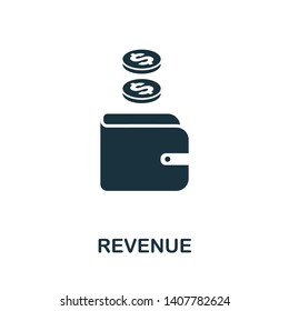 Revenue icon. Creative element design from stock market icons collection. Pixel perfect Revenue icon for web design, apps, software, print usage