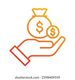 Revenue Icon Element For Design