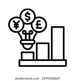 Revenue Icon Element for Design