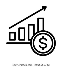 Revenue Icon Element for Design