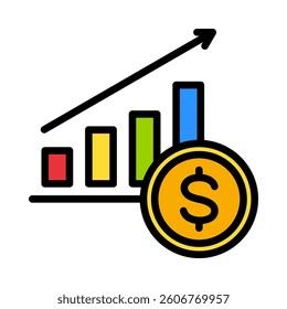 Revenue Icon Element for Design
