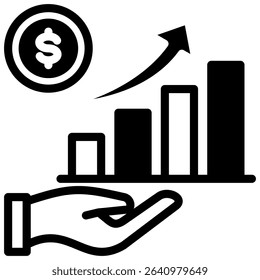 Revenue Icon Element for Design