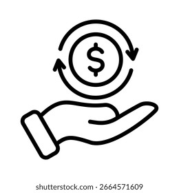Revenue Icon Element for Design