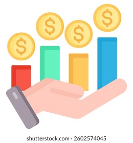 Revenue Icon Element For Design And Vector
