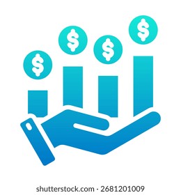 Revenue Icon Element For Design And Vector