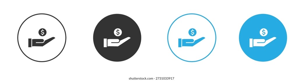 Ícone de receita definido. Conjunto de design gráfico de doodle plano sólido preto