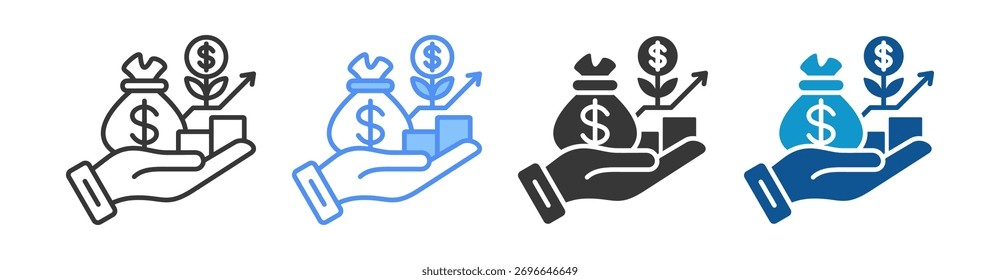 Ícone de Receita Definir Coleção de Vários Estilos