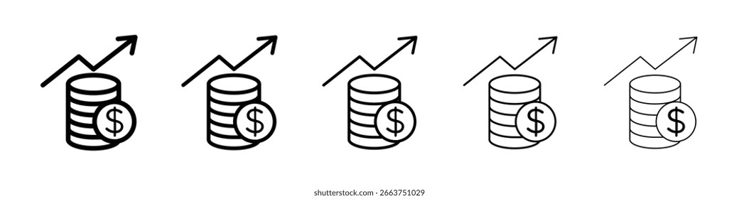 Revenue icon vector collection. EPS 10