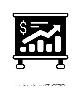 Icono de ingresos en vector. Ilustración