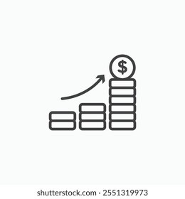 Revenue icon vector illustration. EPS10