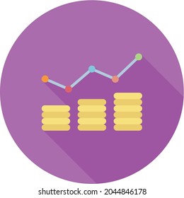 Revenue icon vector image. Can also be used for Physical Fitness. Suitable for mobile apps, web apps and print media.