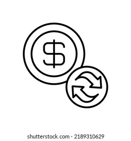 Icono de ingresos en vector. Logotipo