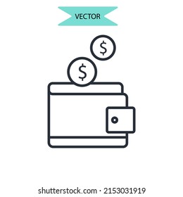 revenue icons  symbol vector elements for infographic web