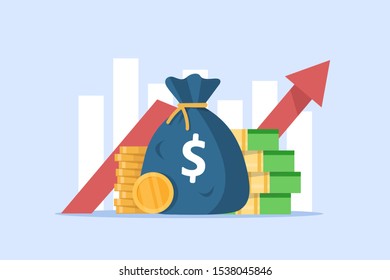 revenue increase,Compound interest, added value 