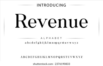 Revenue luxury elegant typography vintage serif font wedding invitation logo music fashion property