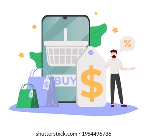 Revenue management abstract concept vector illustration. Sales forcasting and index, flash sale, special offer, e-commerce shop promotion, profit analysis, retail income abstract metaphor.