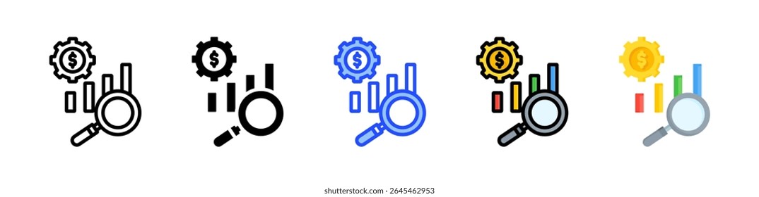 Revenue Management Icon Collection With Multiple Styles