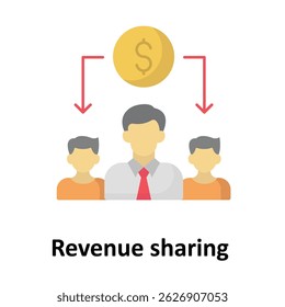 Revenue sharing Vector icon which can easily modify or edit 

