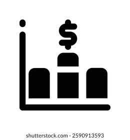 revenue solid icon. vector icon for your website, mobile, presentation, and logo design.