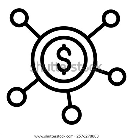 Revenue Stream Icon Element For Design
