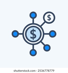 Imagem de vetor do ícone de Fluxo de Receita

